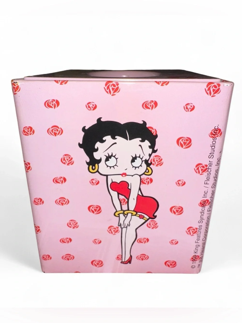 Vintage Betty Boop Pink Floral Tissues Box